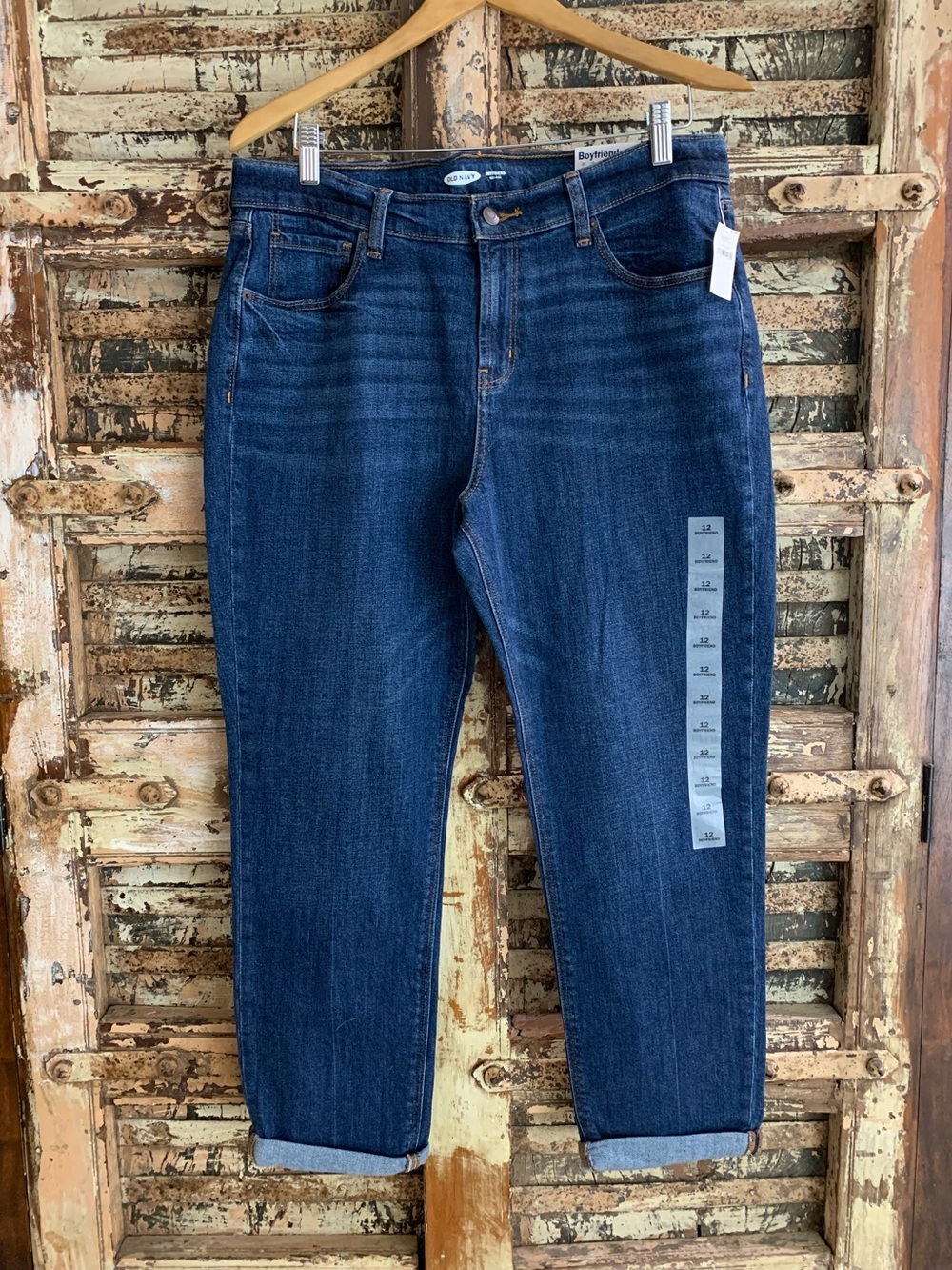 NWT Old Navy Women’s Boyfriend Cropped Jeans, Mid-Rise, Relaxed, 12